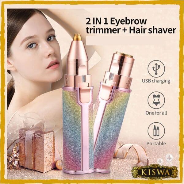 2 In 1 Eyebrow & Facial Hair Trimmer