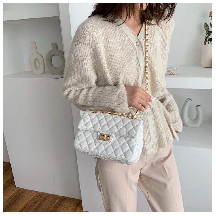 Girl's Leather Embroidered Shoulder Bag