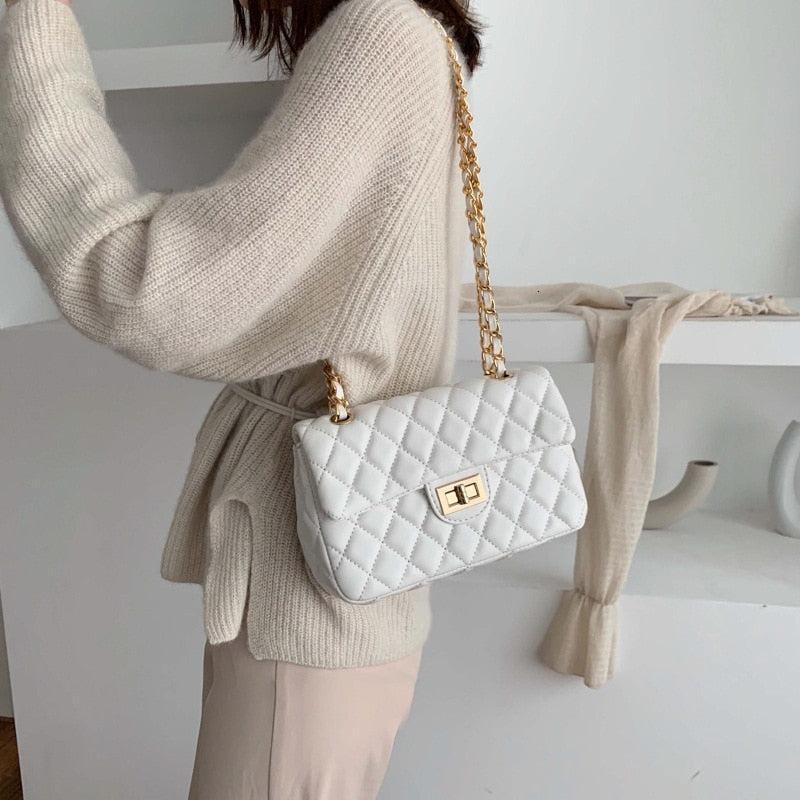 Girl's Leather Embroidered Shoulder Bag
