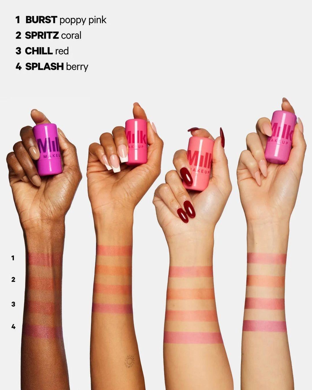 Long-Lasting Blush and Lip Stain - Pack of 4