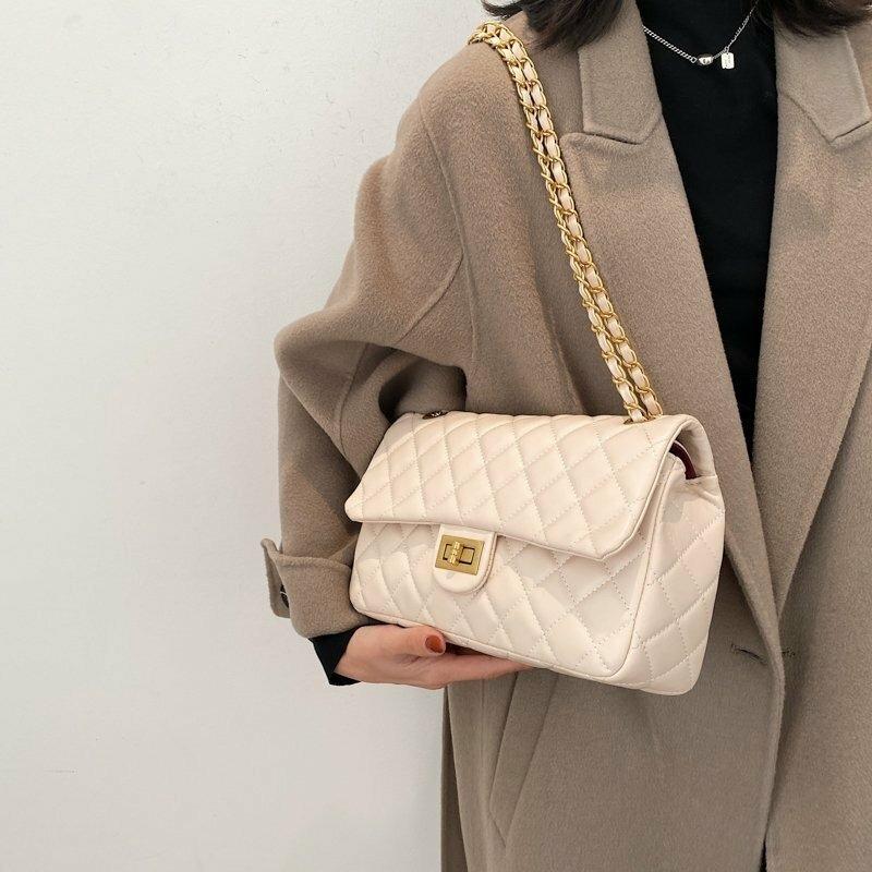 Girl's Leather Embroidered Shoulder Bag