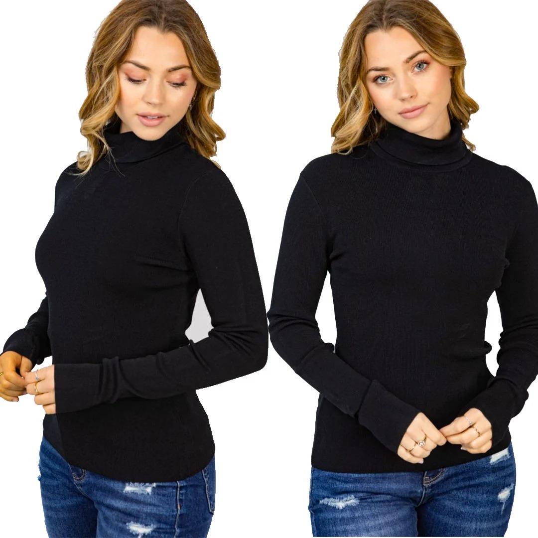 1 Pc Women's Plain High Neck