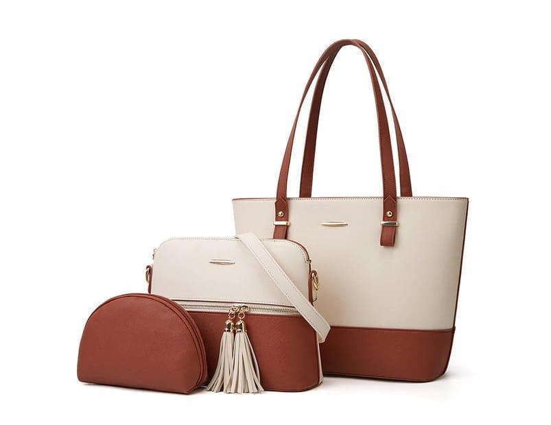 Elegant Women's Shoulder Bag - Set of 3