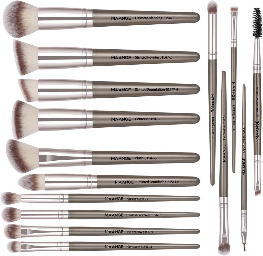 15 Pcs Makeup Brushes Set