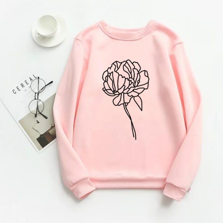 1 Pc Women's Printed Swear Shirt