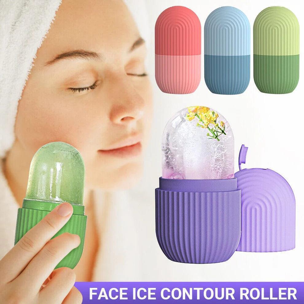 Hydrating Ice Roller - 1 Pcs Silicon Facial Massager for All Skin Types