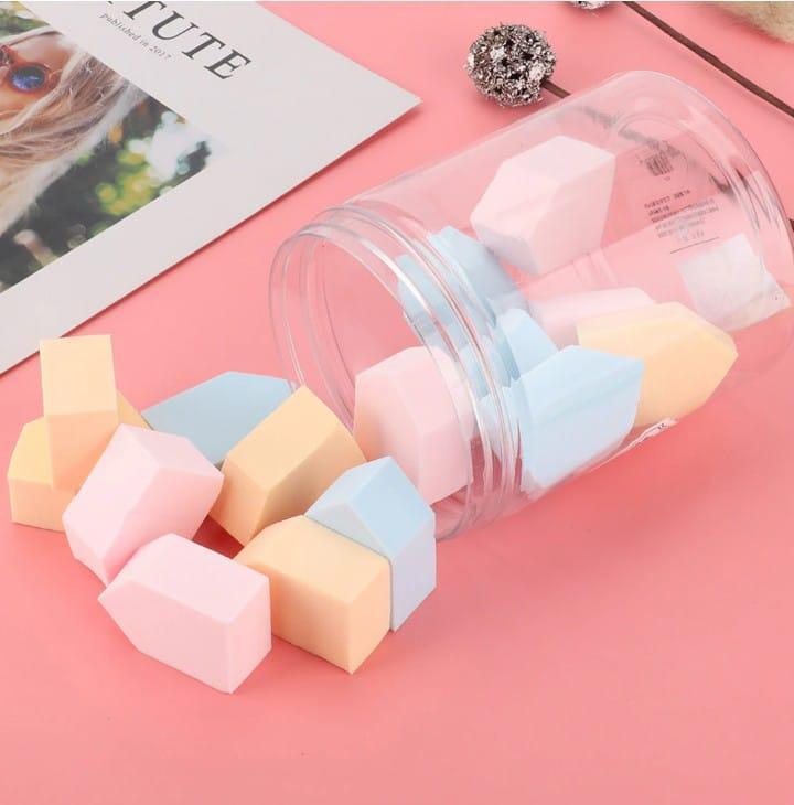 15 Pcs Multicolor Reusable Powder Puff