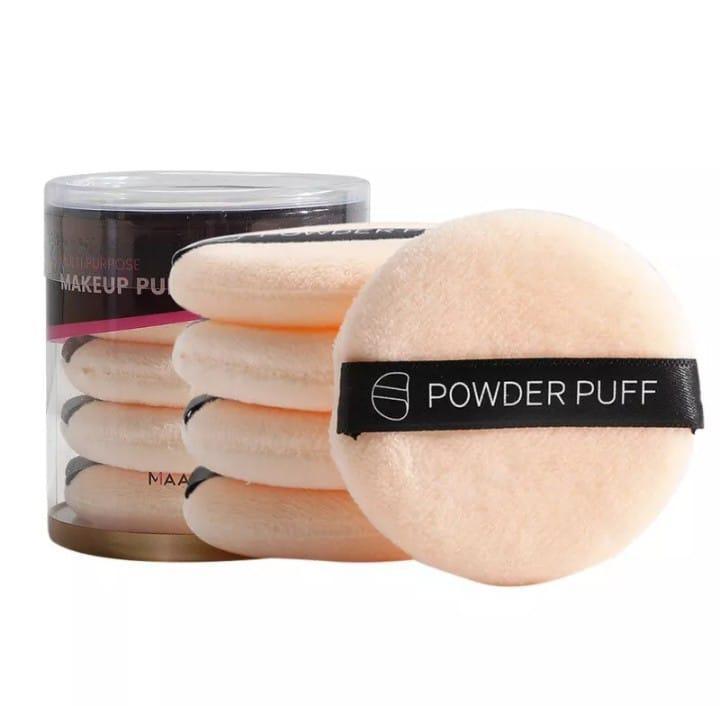 5 Pcs Reusable Peach Cotton Powder Puff