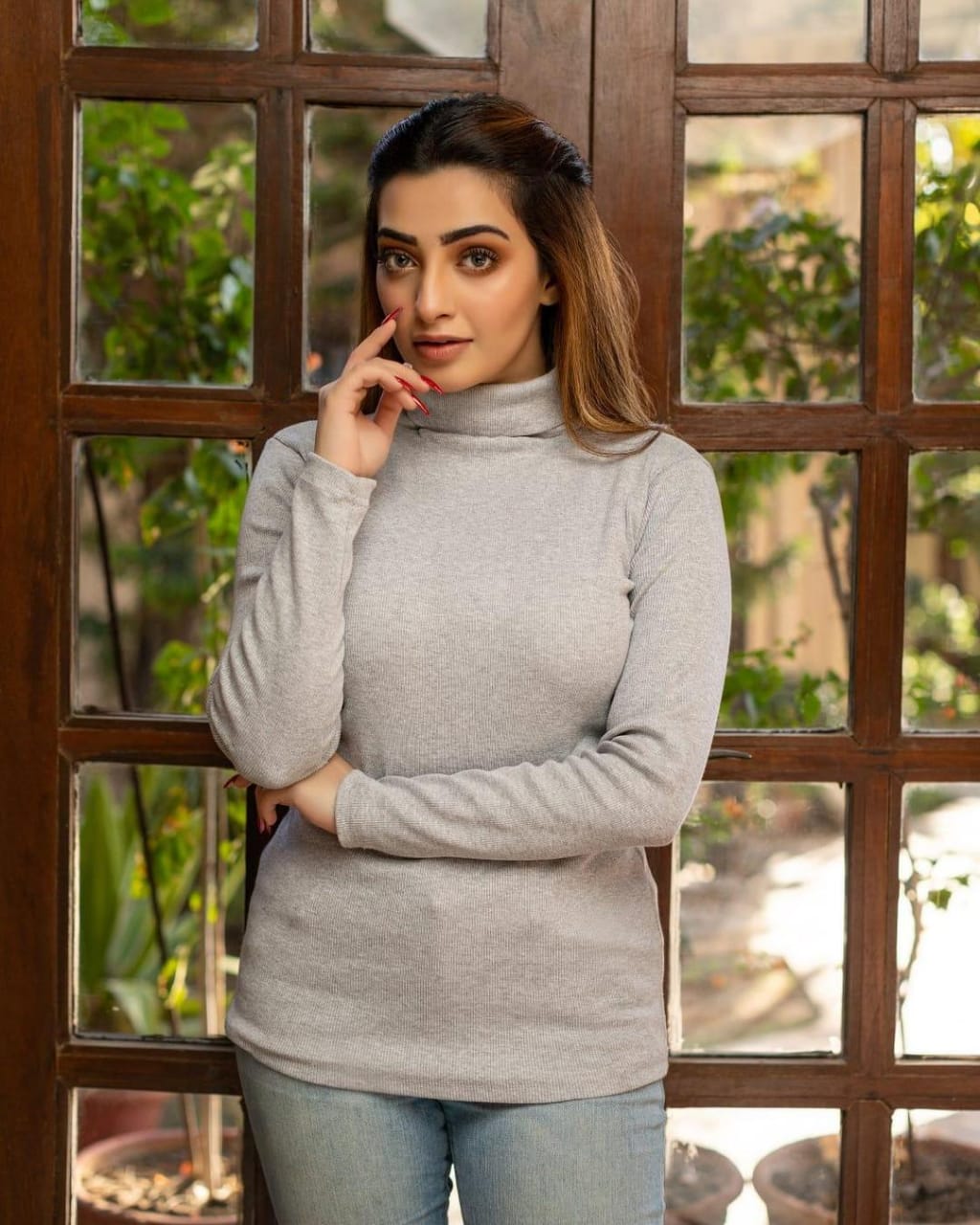 1 Pc Women's Plain High Neck