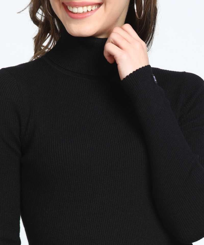 1 Pc Women's Plain High Neck