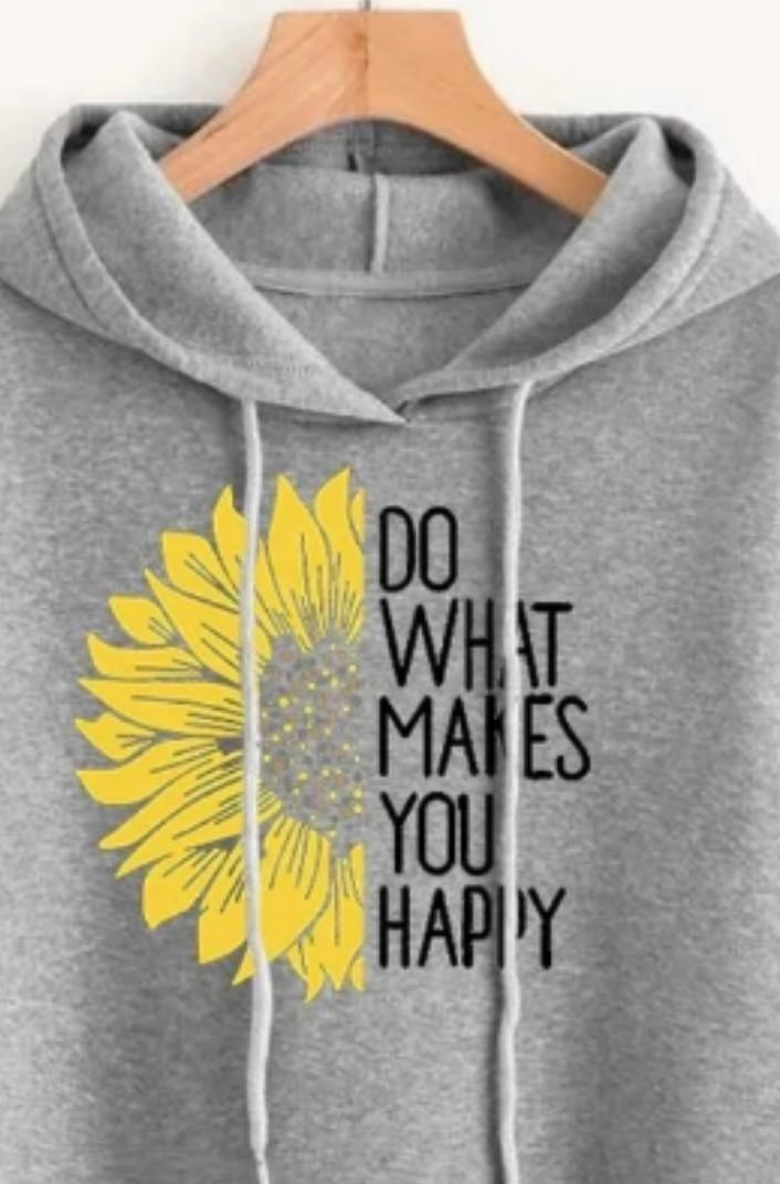 1 Pc Women's Printed Pullover Hoodie