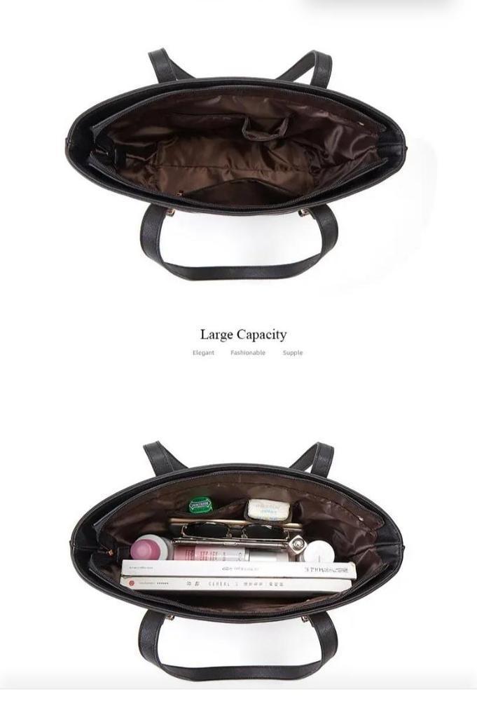 Elegant Women's Shoulder Bag - Set of 3