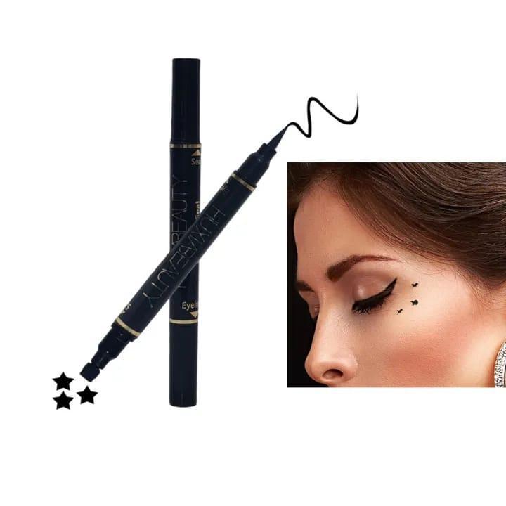 2 In 1 Waterproof Stamp Eyeliner