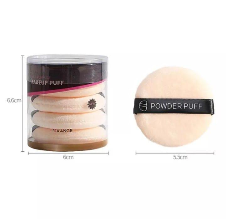 5 Pcs Reusable Peach Cotton Powder Puff