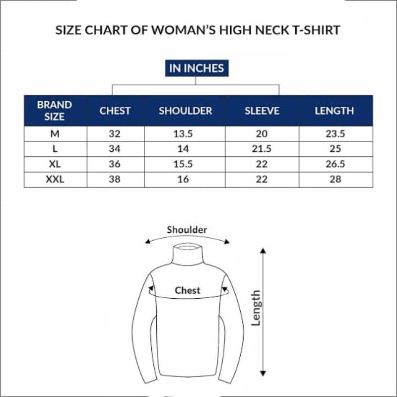 1 Pc Women's Plain High Neck