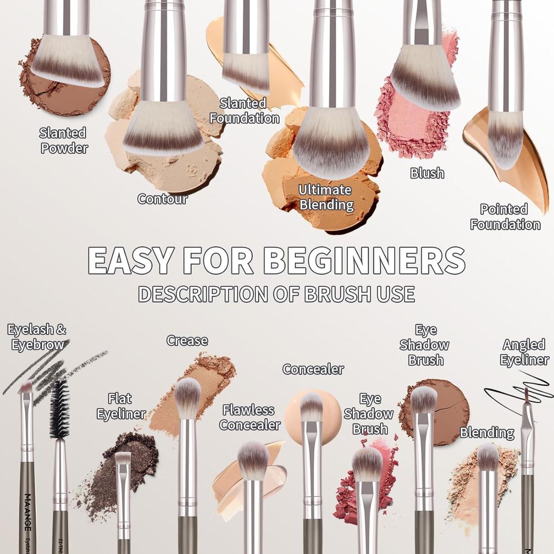 15 Pcs Makeup Brushes Set