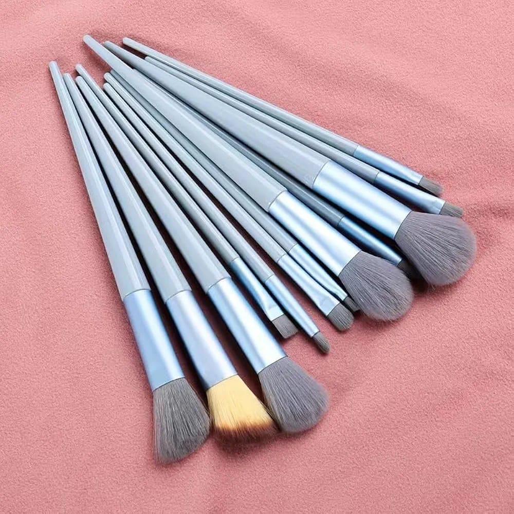 Colorful Makeup Brushes Set - 13 Pcs Set of Essentials Tools