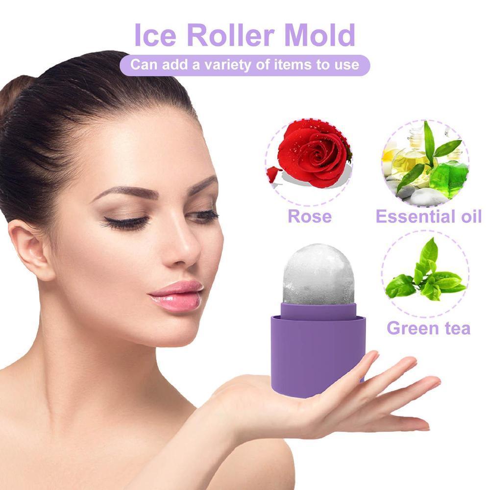 Hydrating Ice Roller - 1 Pcs Silicon Facial Massager for All Skin Types